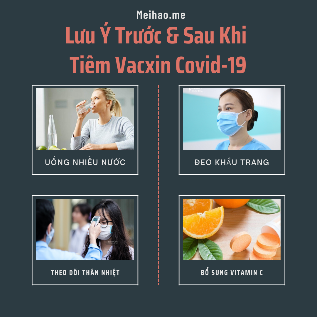 Những lưu ý trước, trong và sau khi tiêm vacxin Covid 19, bạn cần phải chuẩn bị sẵn